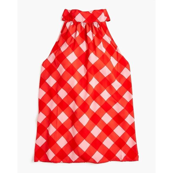 J. Crew Factory Tops - NWT J. CREW Factory Gingham Tie Blouse